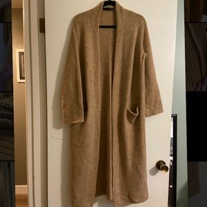 Jenni Kayne long sweater coat-camel